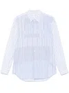 Comme Des Garçons Shirt Striped Shirt In Blue