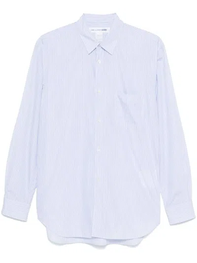 Comme Des Garçons Shirt Striped Shirt In Blue