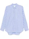 Comme Des Garçons Shirt Striped Shirt In Blue