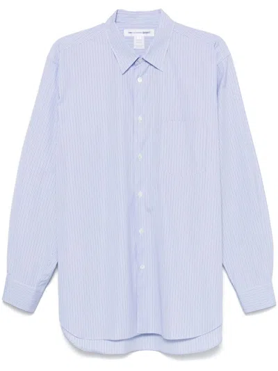 Comme Des Garçons Shirt Striped Shirt In Blue
