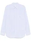 Comme Des Garçons Shirt X Fred Perry Live Free Shirt In Blue