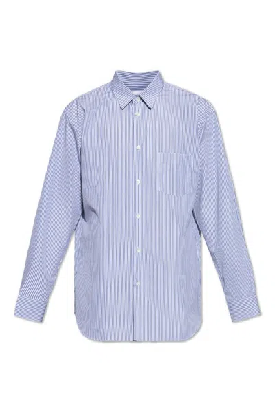 Comme Des Garçons Shirt Striped Buttoned Shirt In Multi