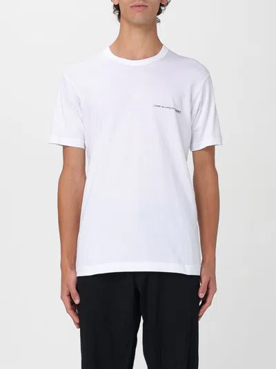Comme Des Garçons Shirt T-shirt Con Logo  In White