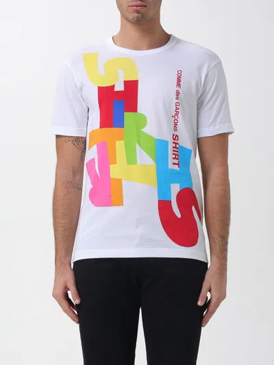 Comme Des Garçons Shirt Graphic-print T-shirt In White