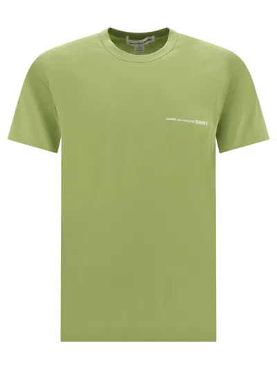 Comme Des Garçons Shirt T-shirt With Logo T-shirts In Green