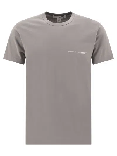 Comme Des Garçons Shirt T-shirt With Logo T-shirts In Grey