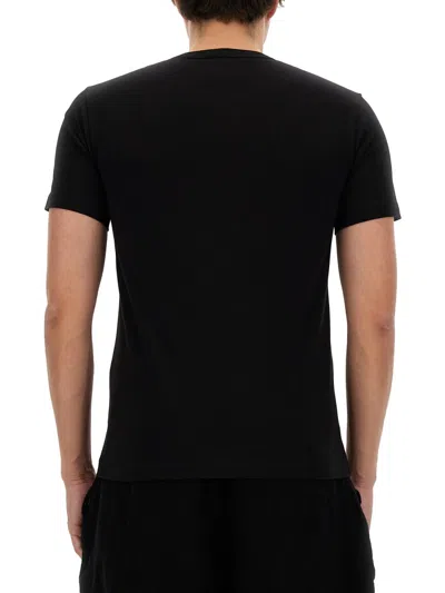Comme Des Garçons Shirt T-shirt With Logo In Black