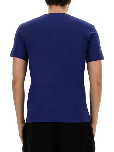 Comme Des Garçons Shirt T-shirt With Logo In Navy