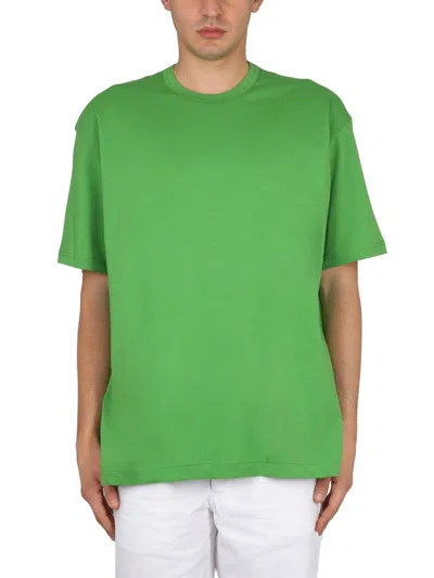 Comme Des Garçons Shirt T Shirt With Logo In Green