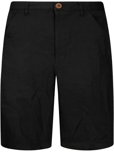 Comme Des Garçons Shirt Tailored Bermuda Shorts In Black