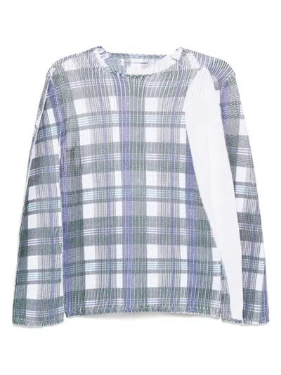 Comme Des Garçons Shirt Tartan Check-print Jumper