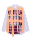 Comme Des Garçons Shirt Tartan Lattice Shirt In Blue