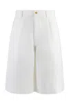 Comme Des Garçons Shirt Techno Fabric Bermuda-shorts In White