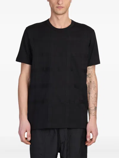 Comme Des Garçons Shirt Textured-finish T-shirt In Black