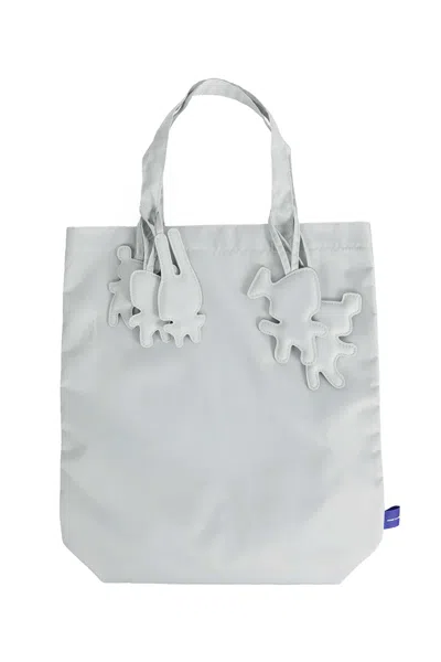 Comme Des Garçons Shirt Top Two Handles Tote Bag In Green