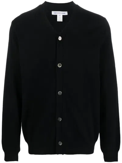 COMME DES GARÇONS SHIRT V-NECK WOOL CARDIGAN