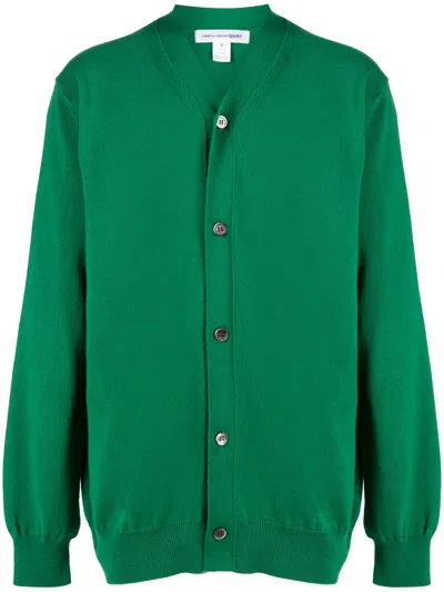 Comme Des Garçons Shirt Comme Des Garcons Shirt Wool Cardigan In Green