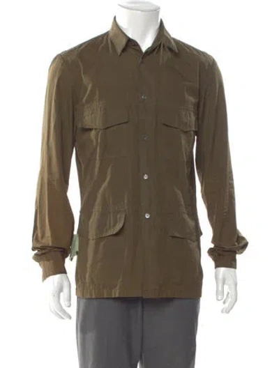 Pre-owned Comme Des Garçons Shirt Vintage 2003 Dress Shirt In Green