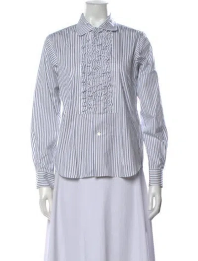 Pre-owned Comme Des Garçons Shirt Vintage 2011 Button-up Top In Blue