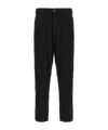 Comme Des Garçons Front Pleated Trousers With Back And Side Pockets In Black