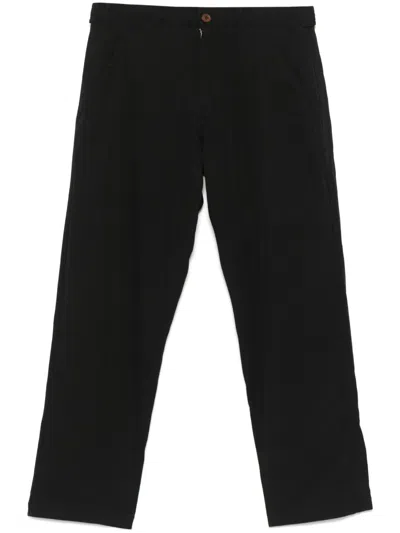 Comme Des Garçons Shirt Washed Trousers In Black