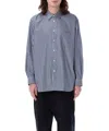 Comme Des Garçons Shirt Striped Chest Pocket In White