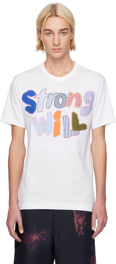 Comme Des Garçons Shirt Mens Tshirt Knit In White
