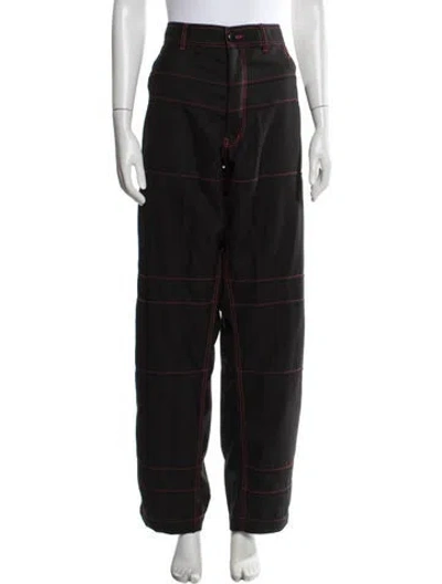 Pre-owned Comme Des Garçons Shirt Wide Leg Pants In Black