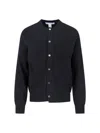 Comme Des Garçons Shirt Wool Cardigan In Black