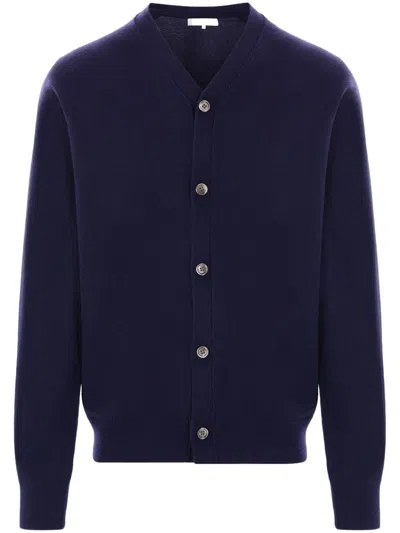 Comme Des Garçons Shirt Navy V-neck Cardigan In 2 Navy