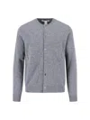Comme Des Garçons Shirt Wool Cardigan In Gray