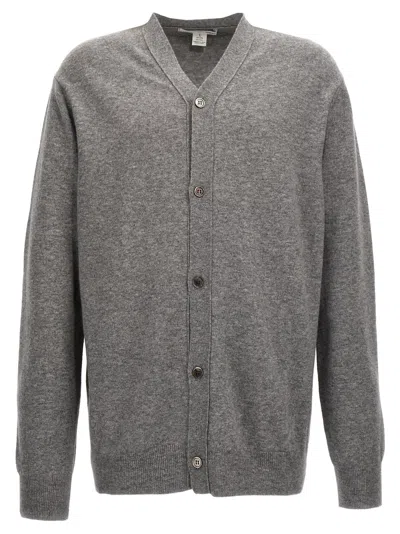 Comme Des Garçons Shirt Wool Cardigan In Gray