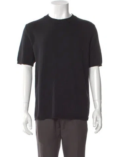 Pre-owned Comme Des Garçons Shirt Wool Crew Neck Pullover In Black
