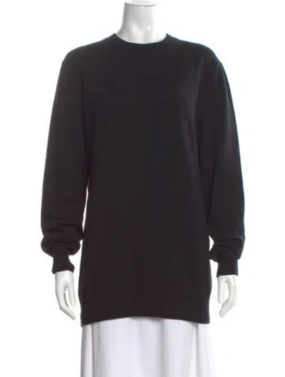 Pre-owned Comme Des Garçons Shirt Wool Crew Neck Sweater In Black