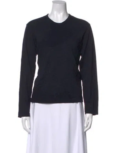 Pre-owned Comme Des Garçons Shirt Wool Crew Neck Sweater In Black