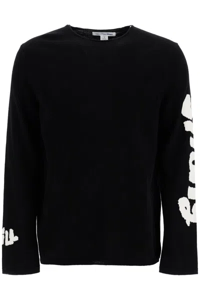 Comme Des Garçons Shirt Comme Des Garcons Shirt Wool Jacquard Pul In Black