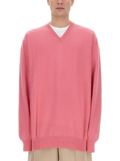 Comme Des Garçons Shirt Wool Jersey In Pink