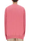 Comme Des Garçons Shirt Wool Pullover In Pink