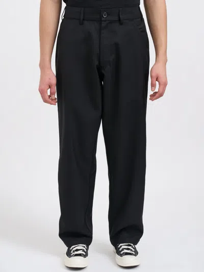 Comme Des Garçons Shirt Wool Mixed Trousers In Black