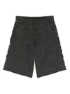 Comme Des Garçons Shirt Wool Shorts In Gray