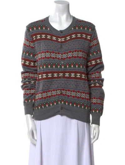 Pre-owned Comme Des Garçons Shirt Wool Striped Sweater In Multi