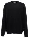 Comme Des Garçons Shirt V-neck Plain Ribbed Sweater In Black
