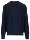 Comme Des Garçons Shirt Wool Sweater Knitwear Blue In Blue