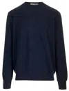 Comme Des Garçons Shirt Wool Sweater Knitwear Blue