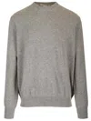 Comme Des Garçons Shirt Wool Sweater Knitwear Grey In Brown