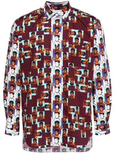 Comme Des Garçons Shirt X Andy Warhol Ali Cotton Shirt In Purple