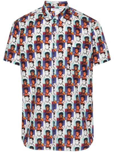 Comme Des Garçons Shirt Amiri Bleach Bandana Patch Tee In Multi