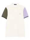 Comme Des Garçons Shirt X Fred Perry Colour-block Short-sleeve Polo Shirt In Multi