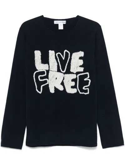 COMME DES GARÇONS SHIRT X FRED PERRY LIVE FREE JUMPER
