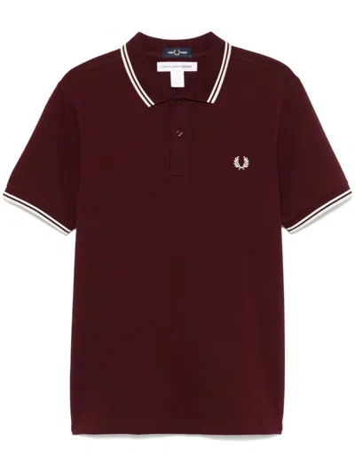 Comme Des Garçons Shirt Polo In Bordeaux Cotton